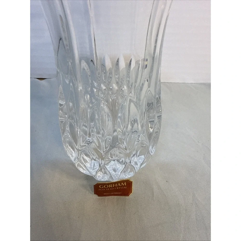 Vintage Gorham Crystal Althea Flower Vase 5.5